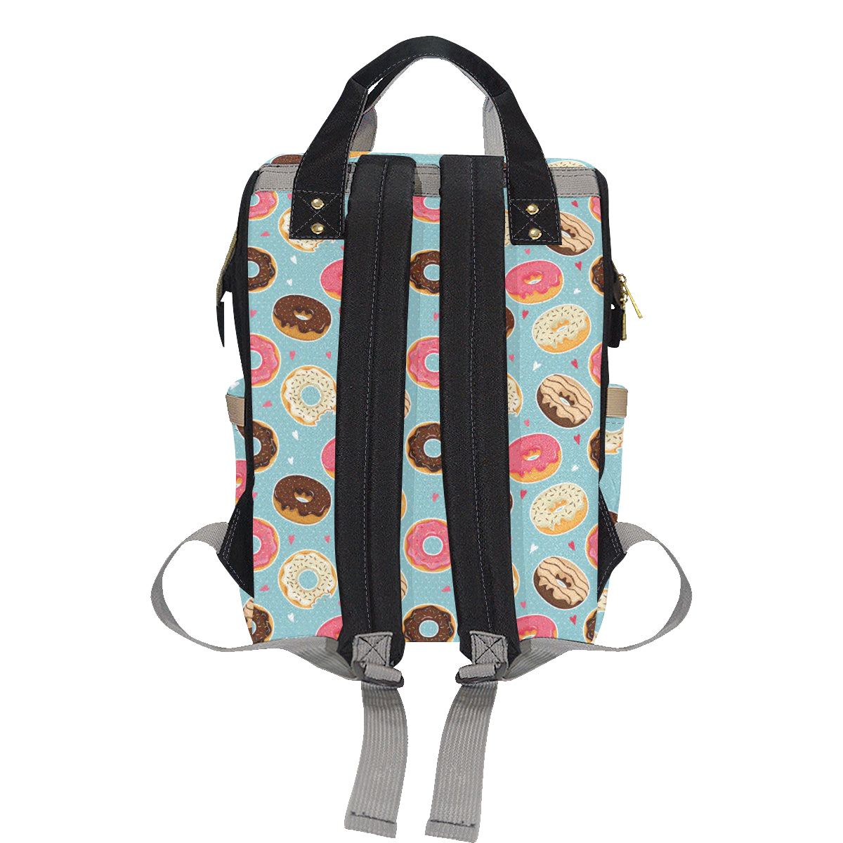 Donut Pattern Print Design DN04 Diaper Bag Backpack