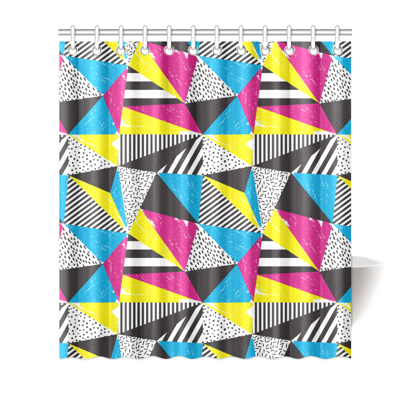 80s Pattern Print Design 2 Shower Curtain