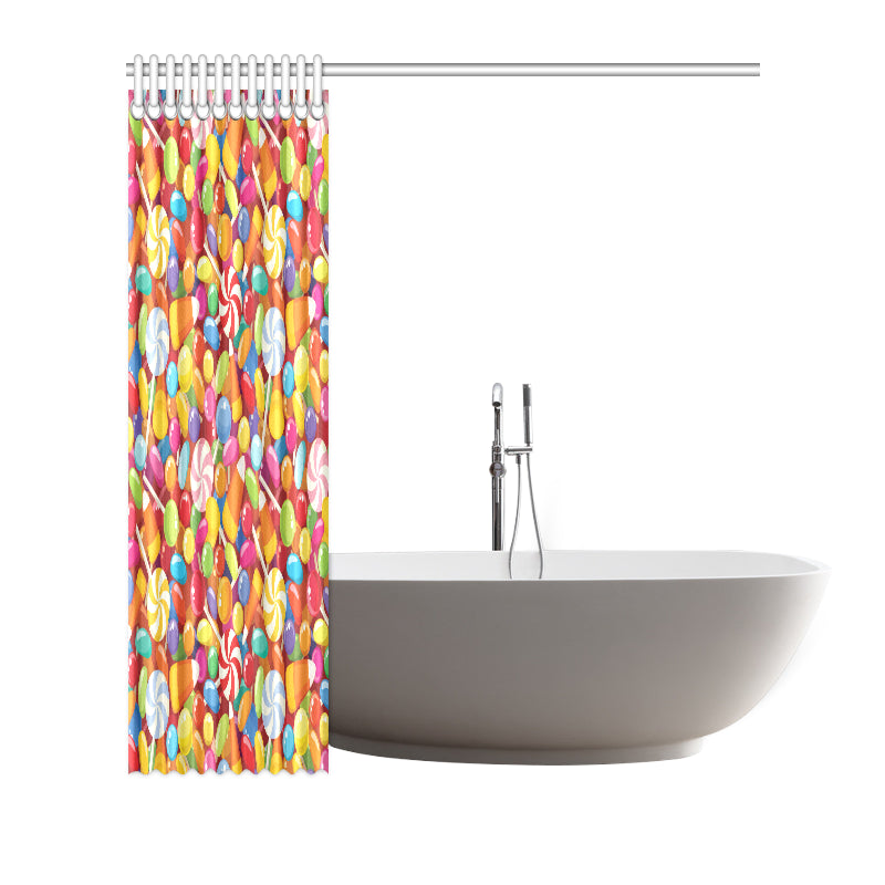 Candy Pattern Print Design 02 Shower Curtain