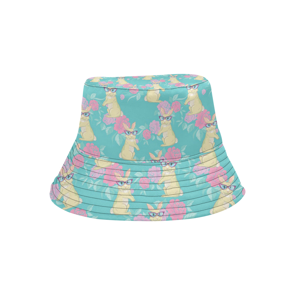 Rabbit Pattern Print Design RB05 Unisex Bucket Hat