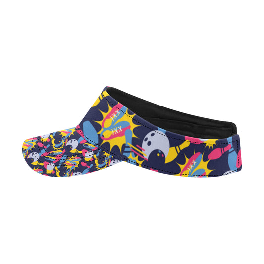 Bowling Pattern Print Design 02 Unisex Sun Visor