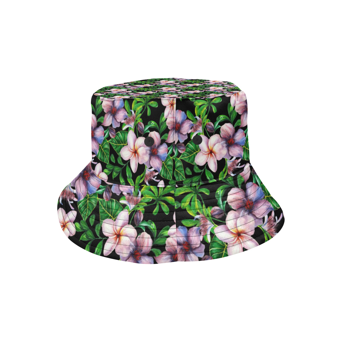 Plumeria Pattern Print Design PM01 Unisex Bucket Hat