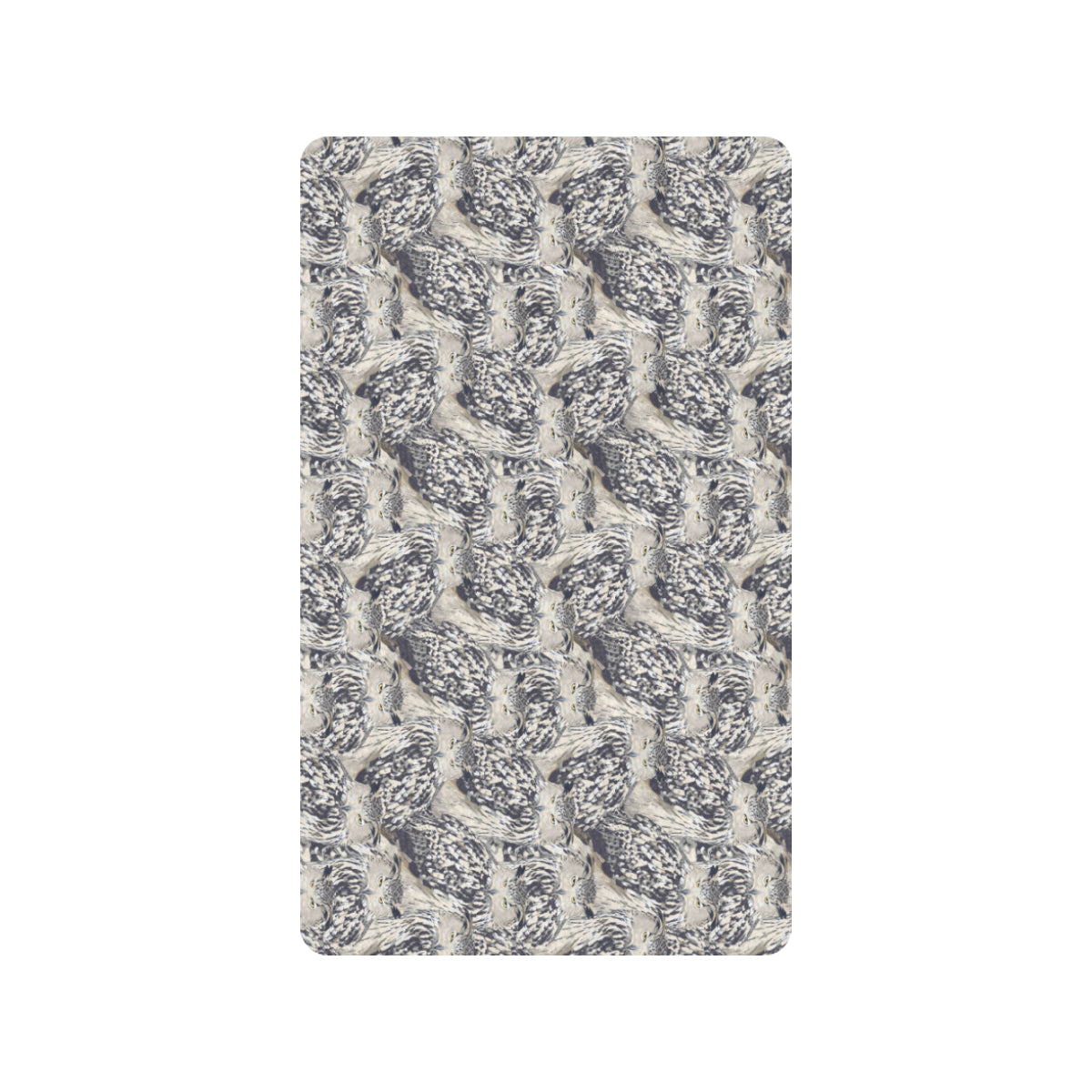 Owl Realistic Themed Design Print Rubber Doormat