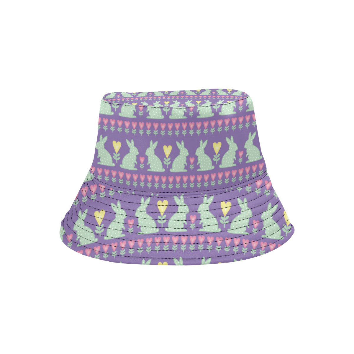 Rabbit Pattern Print Design RB01 Unisex Bucket Hat