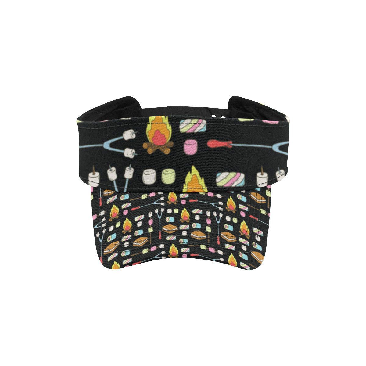 Camping Campfire Marshmallows Unisex Sun Visor