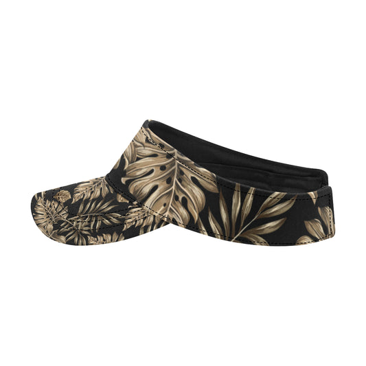 Brown Tropical Palm Leaves Unisex Sun Visor
