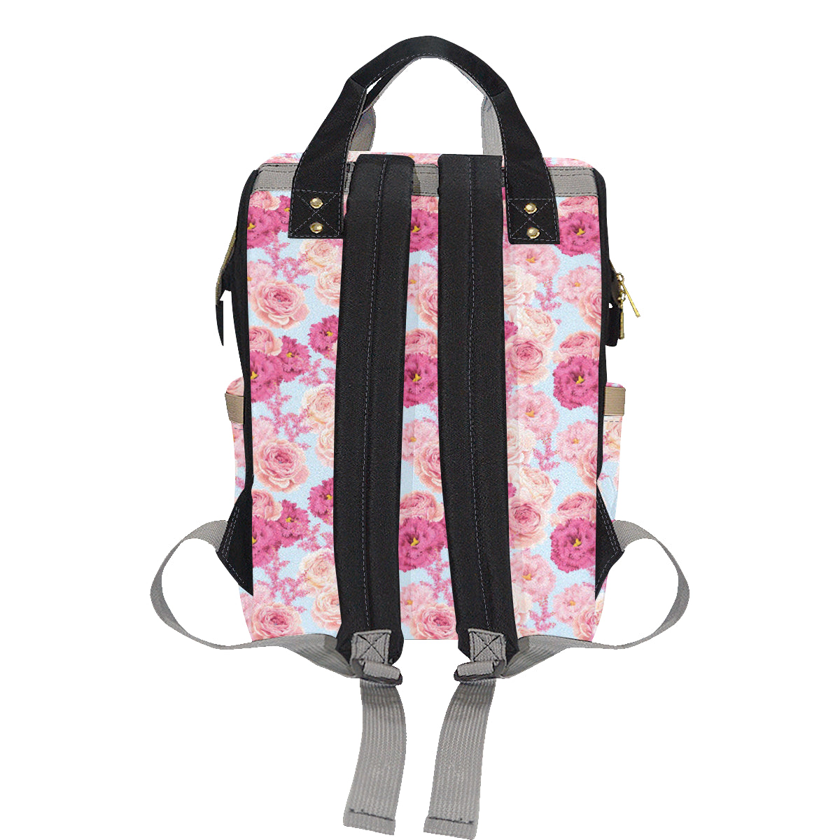 Lisianthus Pattern Print Design LT05 Diaper Bag Backpack