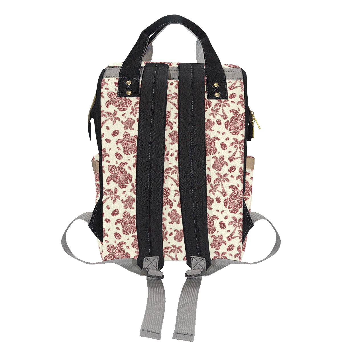 Polynesian Tattoo Turtle Themed Diaper Bag Backpack