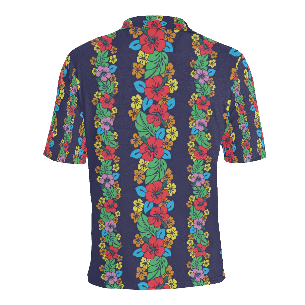 Hawaiian Themed Pattern Print Design H03 Men Polo Shirt