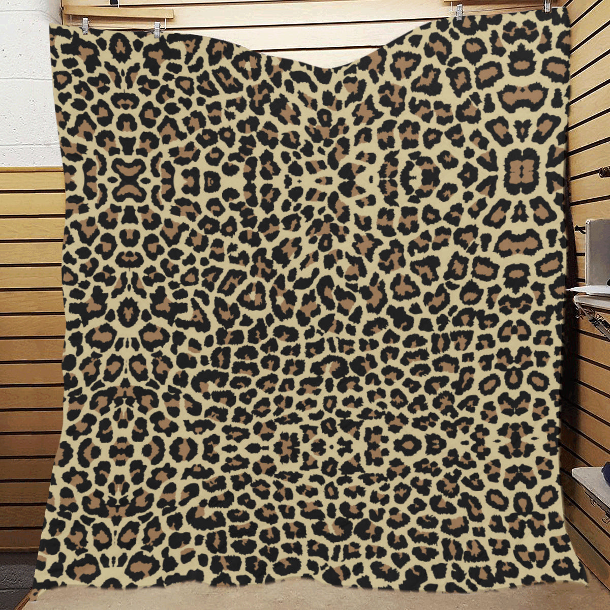 Cheetah Pattern Print Design 02 Premium Quilt