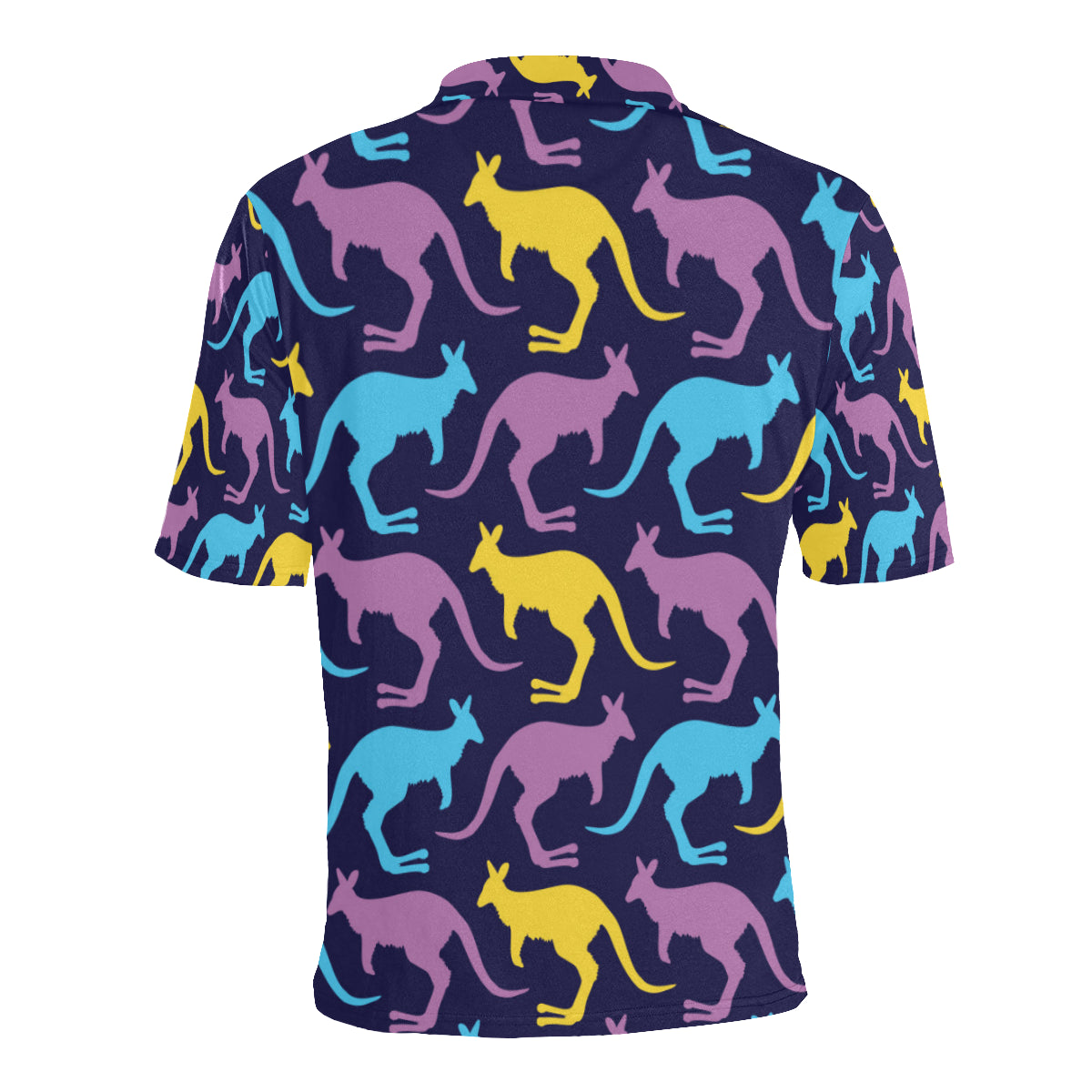 Kangaroos Pattern Print Design 02 Men Polo Shirt