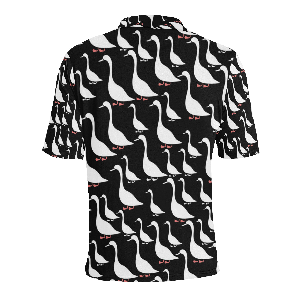 Goose Pattern Print Design 01 Men Polo Shirt