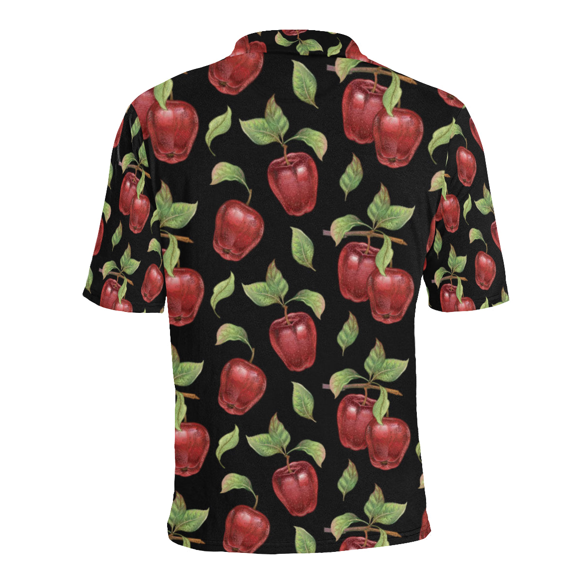 Apple Pattern Print Design AP011 Men Polo Shirt