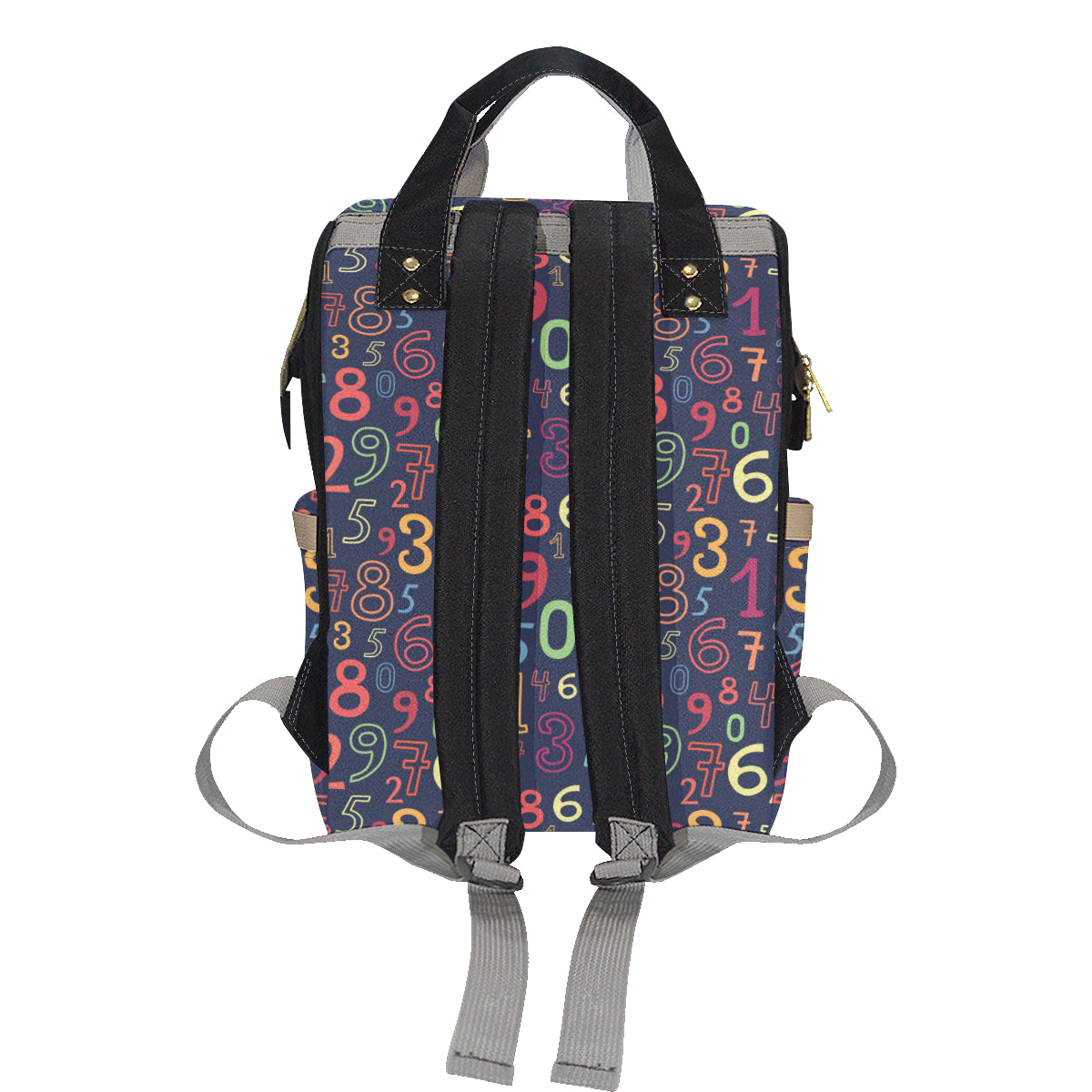Number Pattern Print Design A01 Diaper Bag Backpack