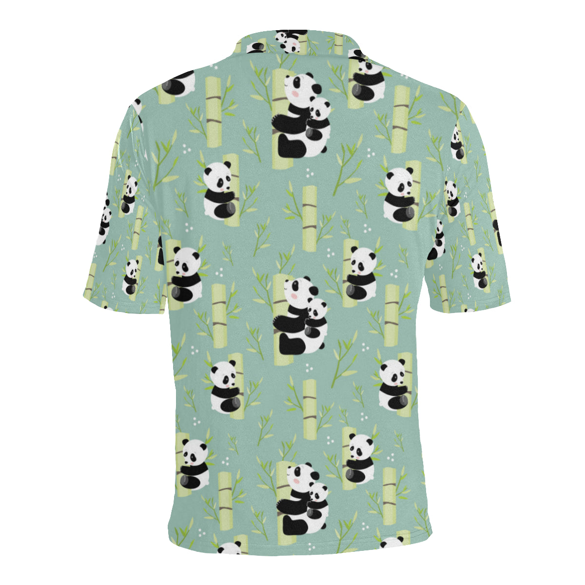 Panda Pattern Print Design A03 Men Polo Shirt