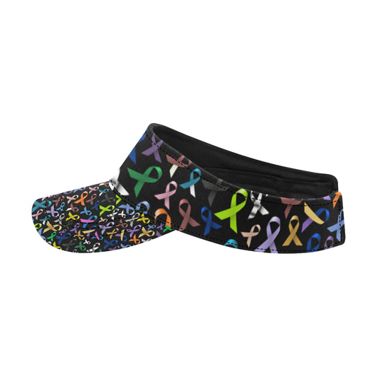 Breast Cancer Awareness Colorful Print Unisex Sun Visor