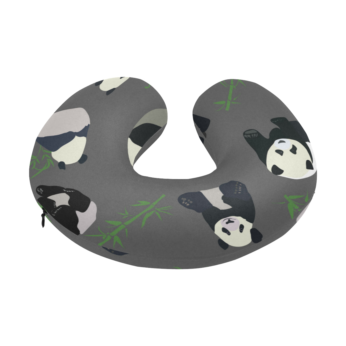 Panda Pattern Print Design A06 U-Shaped Travel Neck Pillow