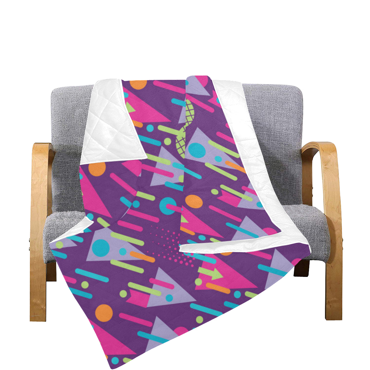 90s Pattern Print Design 4 Premium Quilt