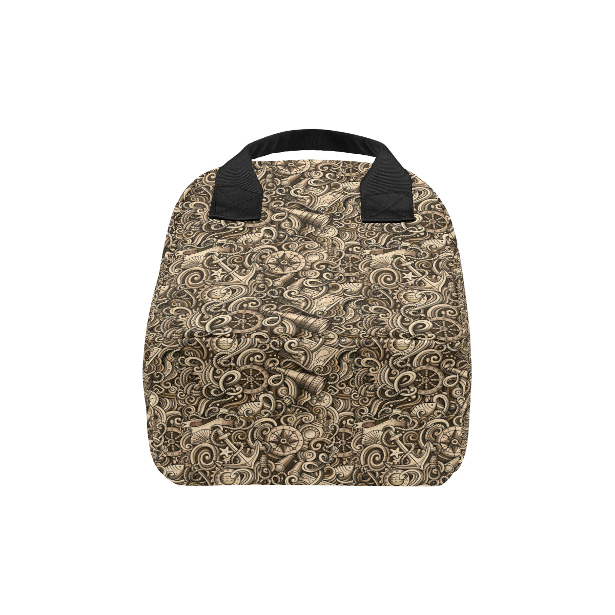 Nautical Tattoo Design Themed Print Insulated Lunch Bag