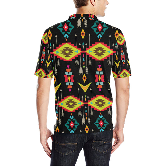 Native Pattern Print Design A05 Men Polo Shirt