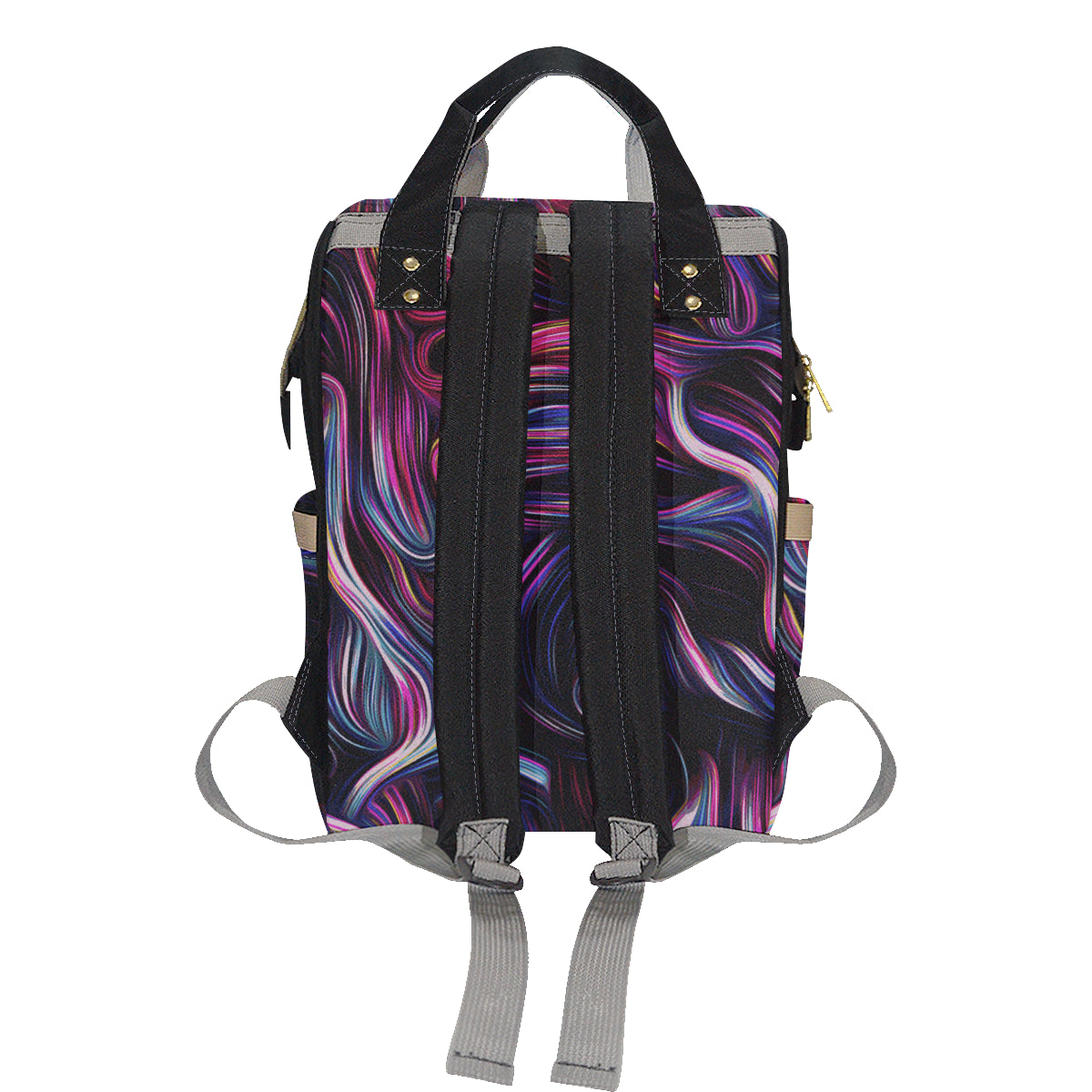 Liquid Pattern Print Design 01 Diaper Bag Backpack