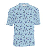 Swallow Bird Pattern Print Design 06 Men Polo Shirt