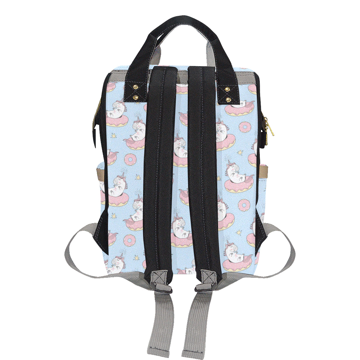 Donut Unicorn Pattern Print Design DN014 Diaper Bag Backpack