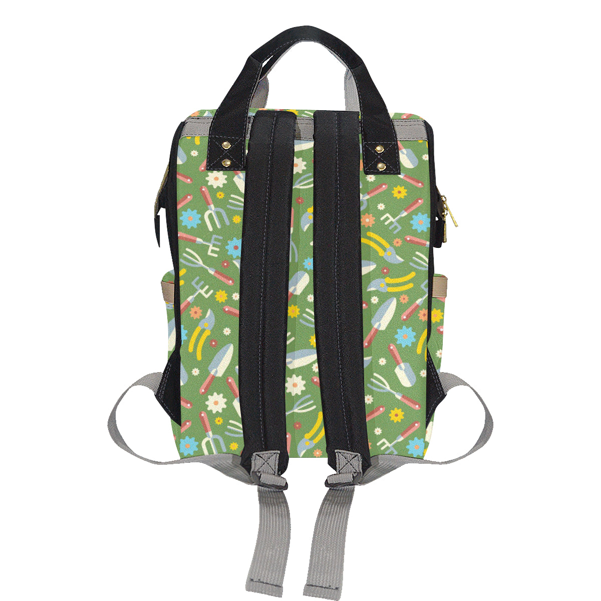 Gardening Pattern Print Design G06 Diaper Bag Backpack
