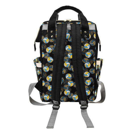 Volleyball Print Design LKS302 Diaper Bag Backpack