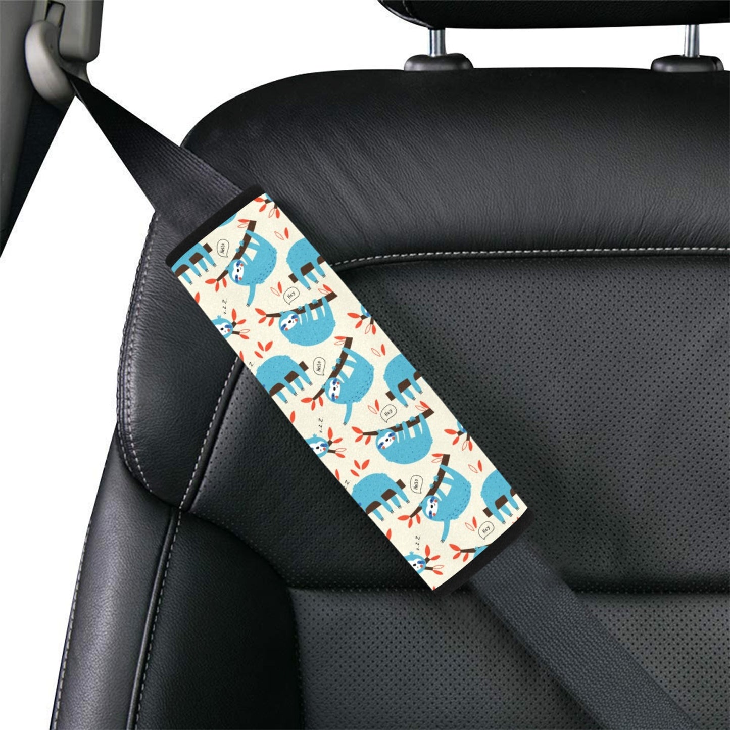 Sloth Print Design LKS3011 Car Seat Belt Cover
