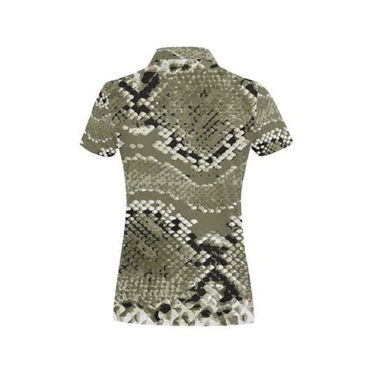 Python Pattern Print Design A04 Women's Polo Shirt