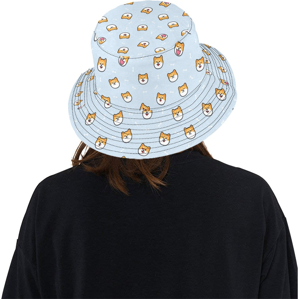 Shiba Inu Print Design LKS3012 Unisex Bucket Hat