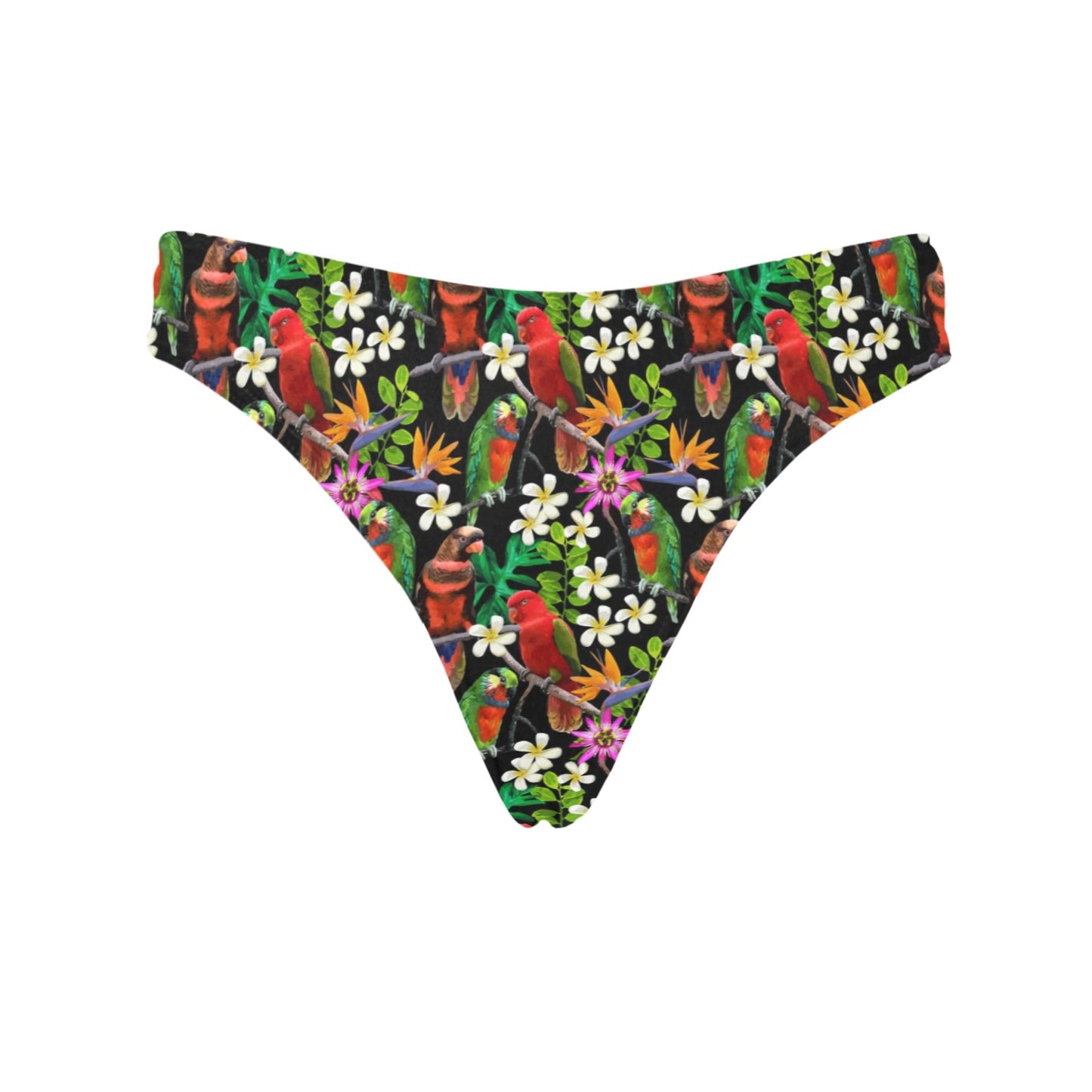 Parrot Design Print Women's Thongs