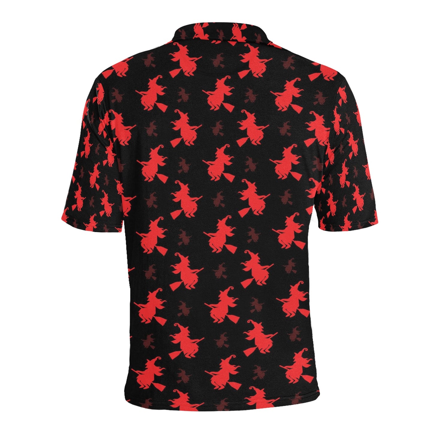 Witch Print Design LKS308 Men Polo Shirt