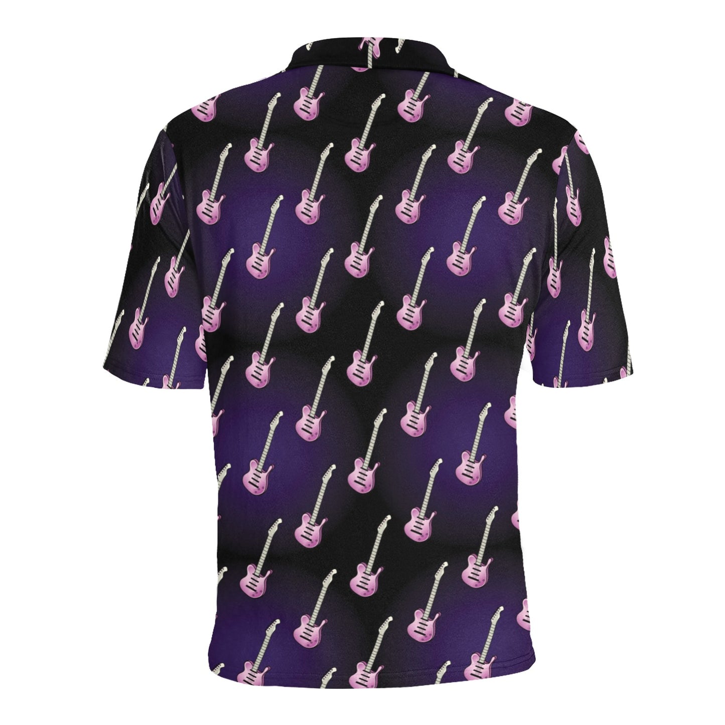 Electric Guitar Print Design LKS405 Men Polo Shirt