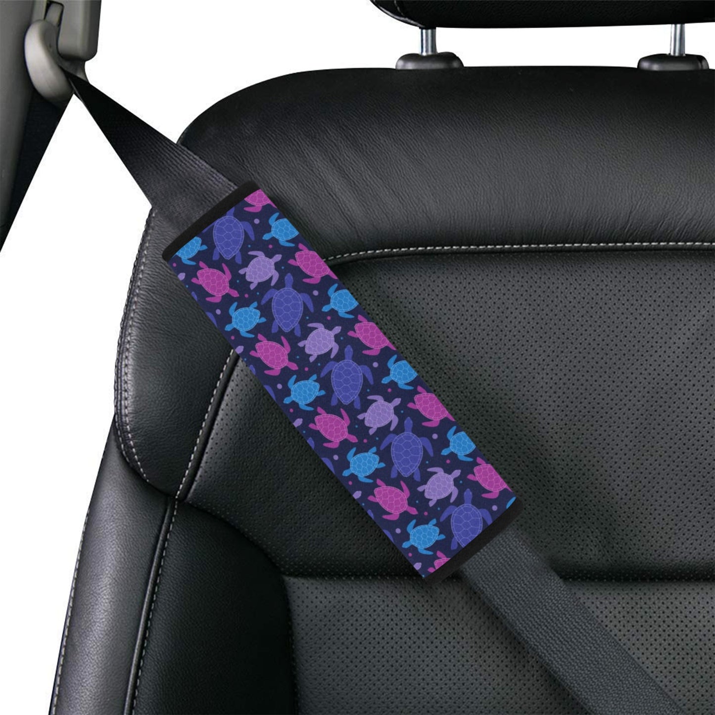 Sea Turtle Print Design LKS309 Car Seat Belt Cover