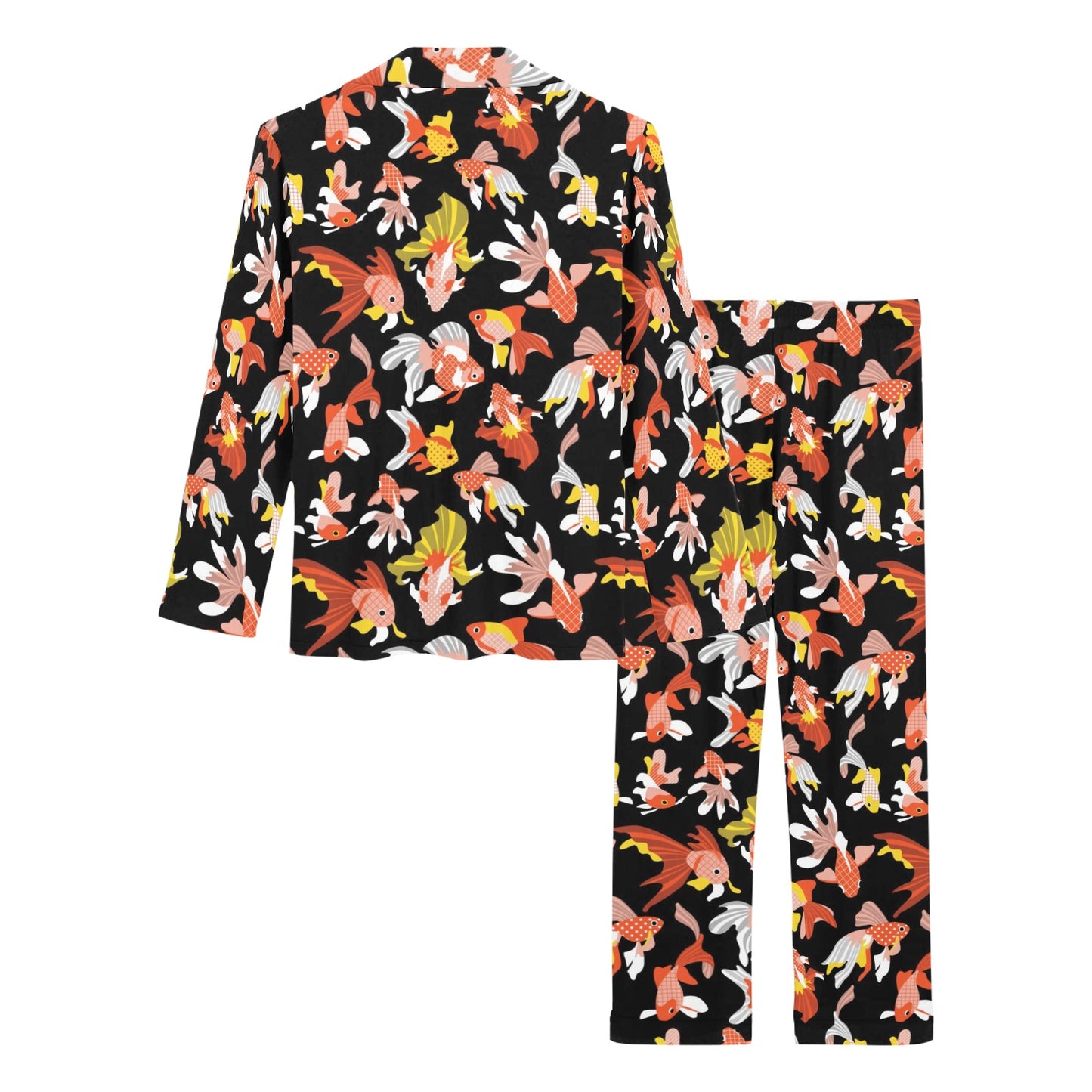Goldfish Print Design LKS401 Women's Long Pajama Set