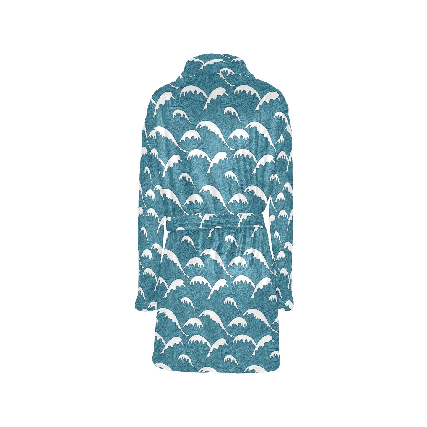 Surf Wave Tribal Design Women's Fleece Robe