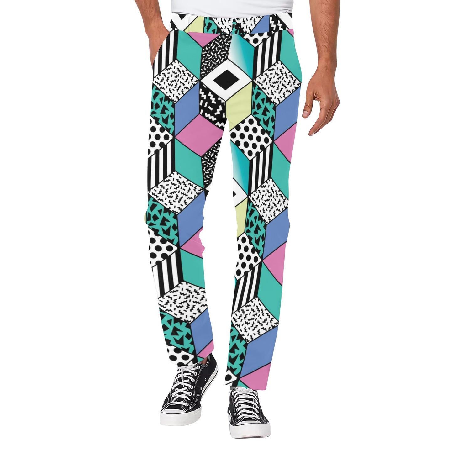 90s Pattern Print Design 3 Men's Pants