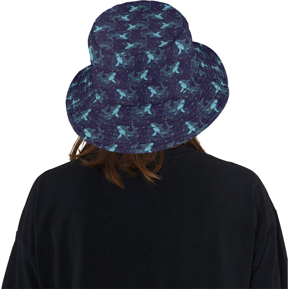 Shark Print Design LKS306 Unisex Bucket Hat