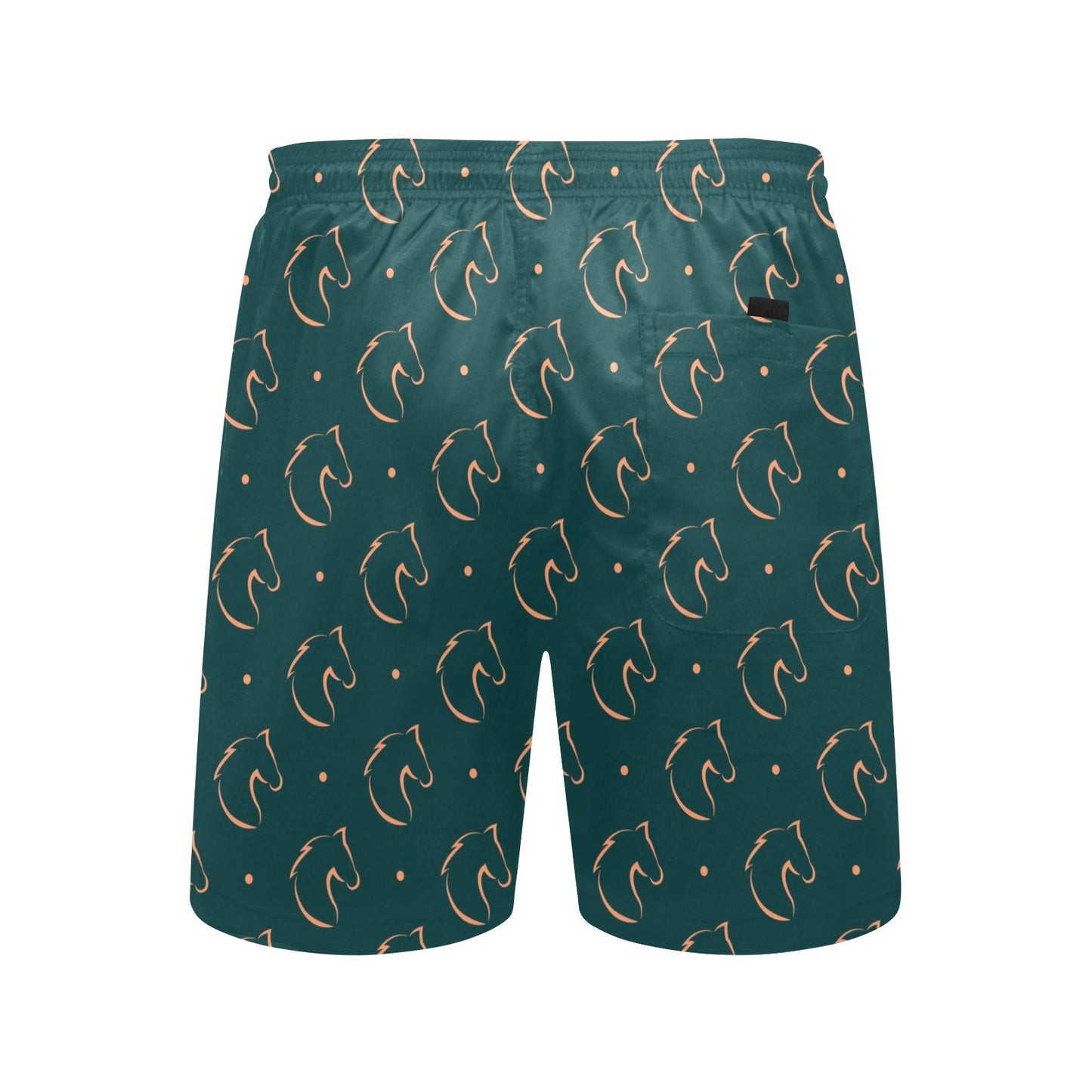 Horse Head Print Design LKS302 Men's Swim Trunks Beach Shorts