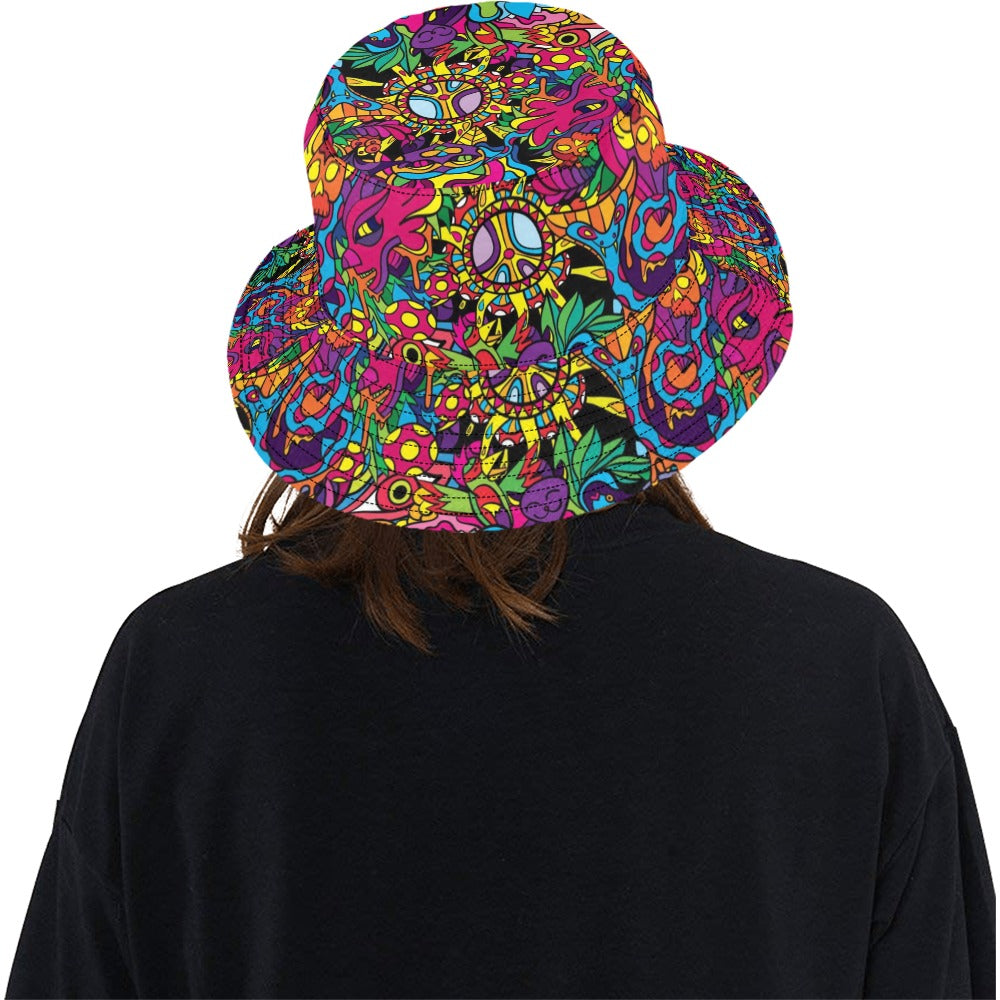Trippy Print Design LKS304 Unisex Bucket Hat