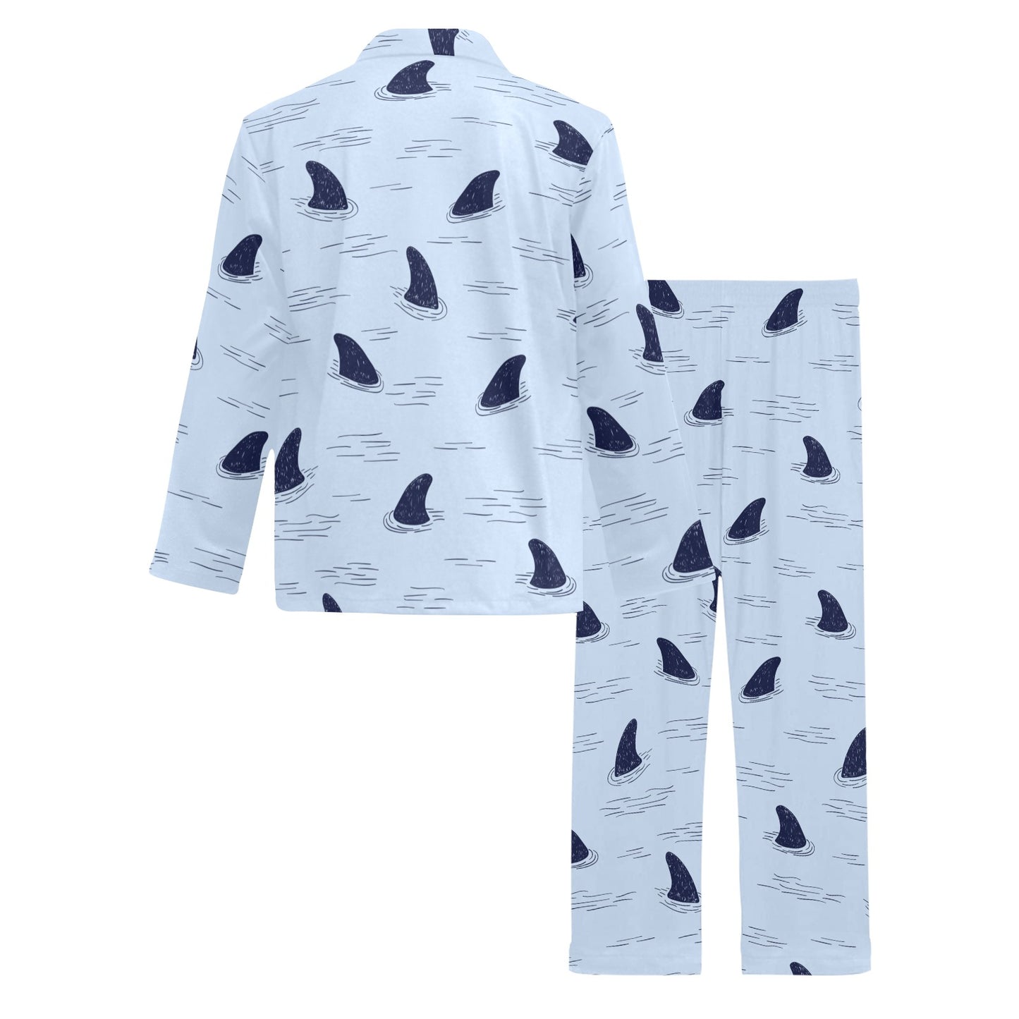 Shark Fin Men's Long Pajama Set