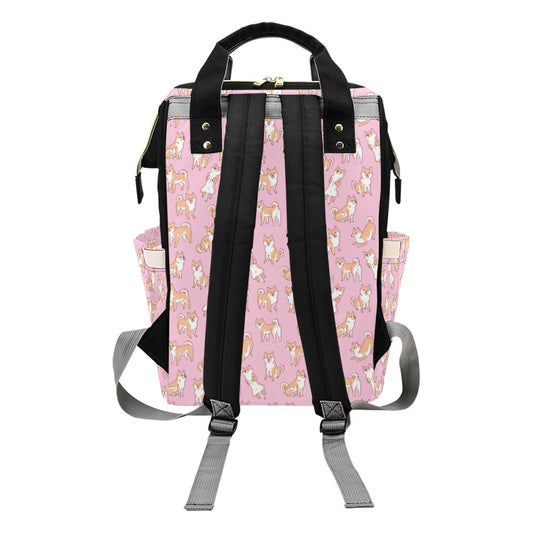 Shiba Inu Print Design LKS303 Diaper Bag Backpack