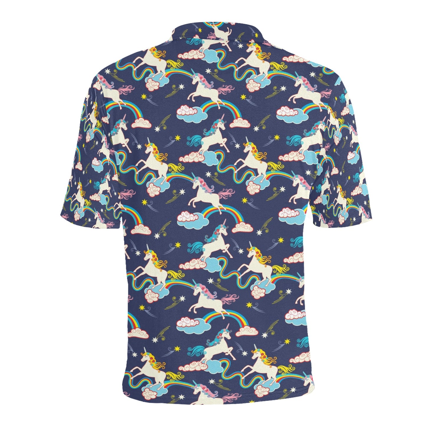 Unicorn Print Design LKS304 Men Polo Shirt