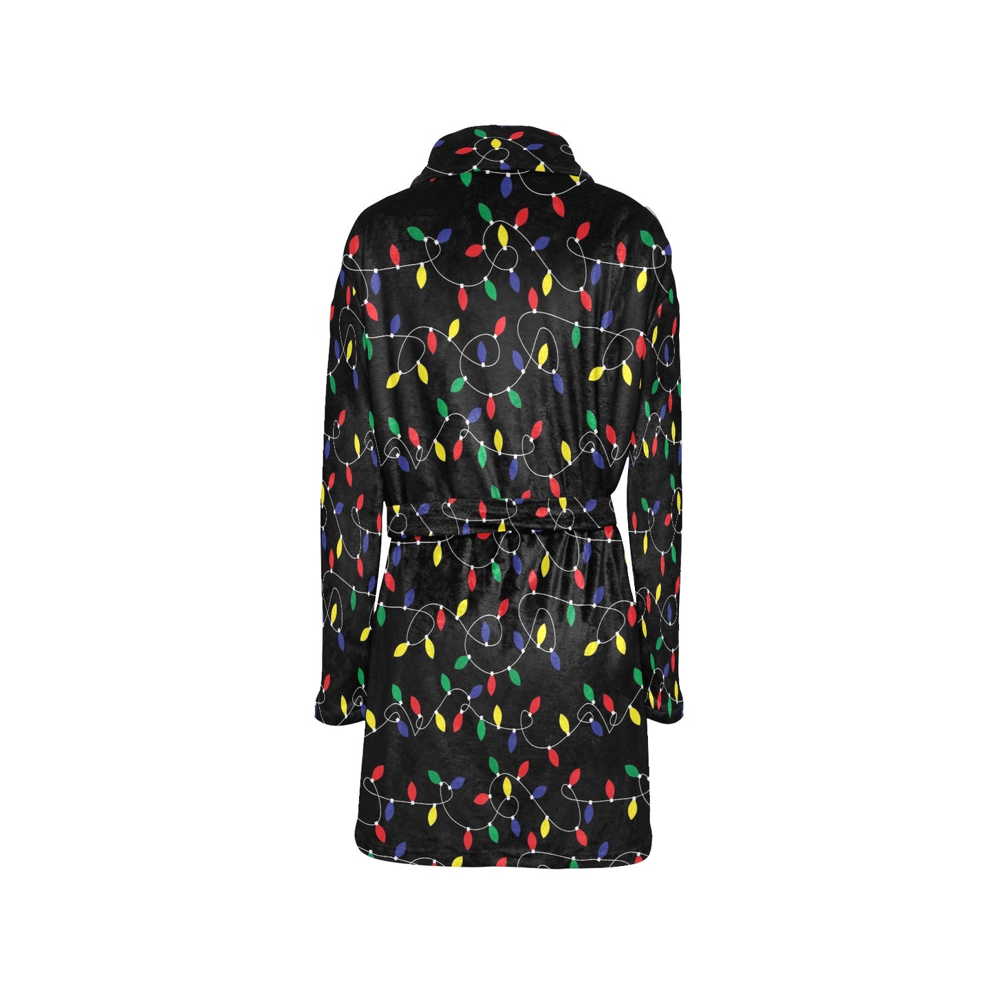 Christmas Light Pattern Print Design 04 Women's Fleece Robe