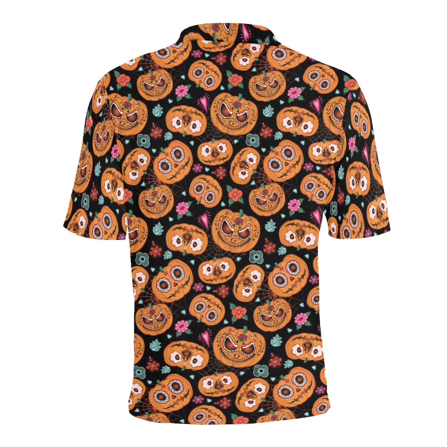 Halloween Print Design LKS402 Men Polo Shirt