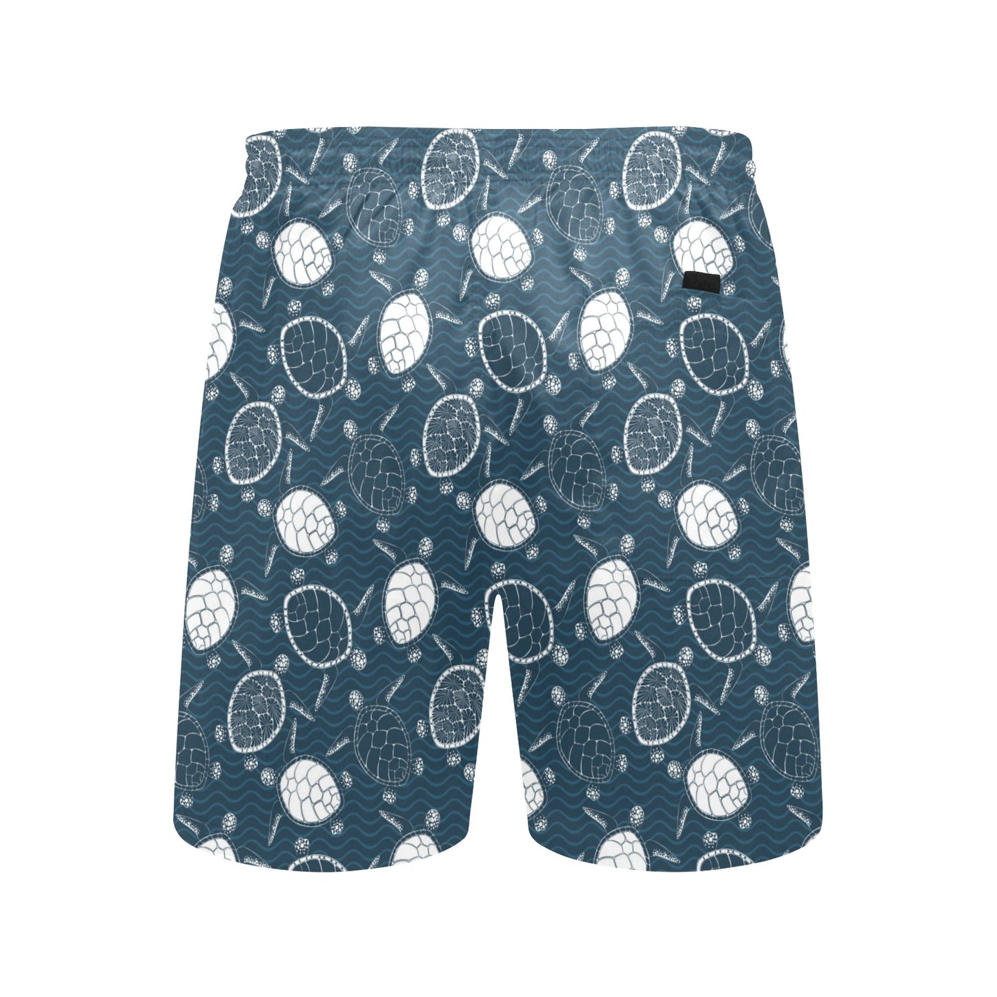 Sea Turtle Print Design LKS3015 Men's Swim Trunks Beach Shorts