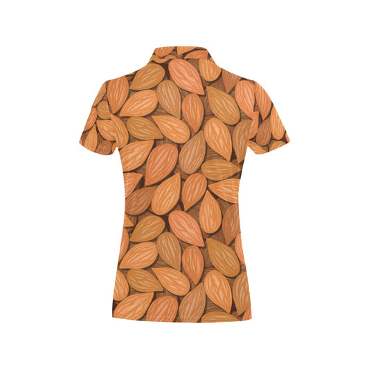 Almond Pattern Print Design 01 Women's Polo Shirt