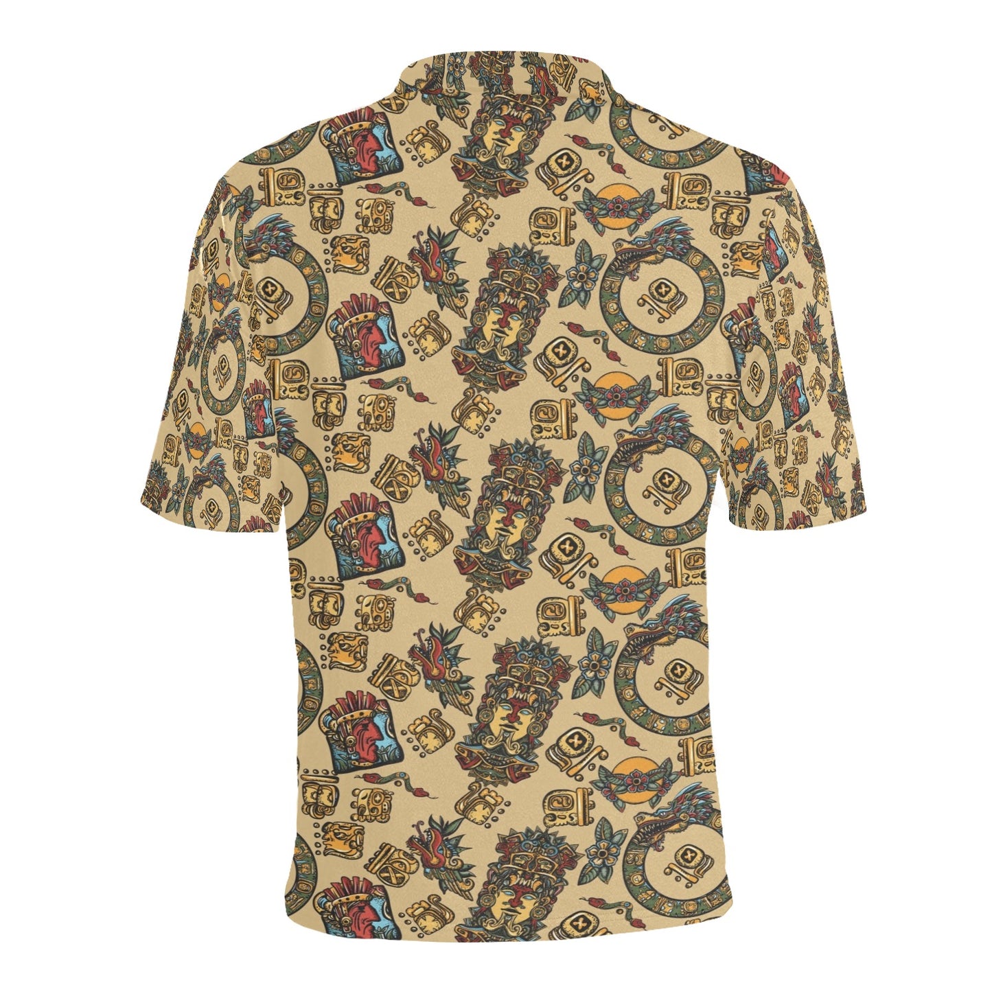 Totem Print Design LKS305 Men Polo Shirt